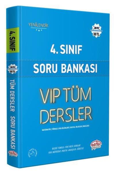 Editör 4.Sınıf Tüm Dersler Soru Bankası