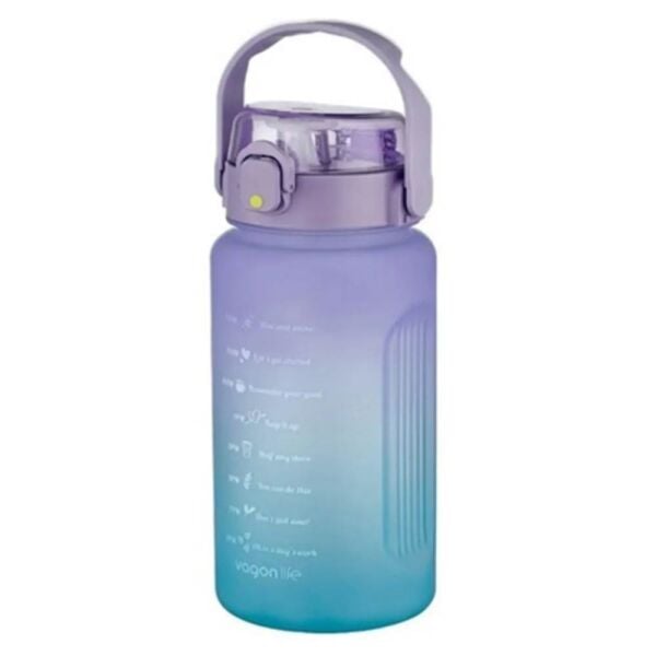 Vagonlife Uzspace Pipetli Tritan Matara 2000 ml VGN2114 Mavi Mor