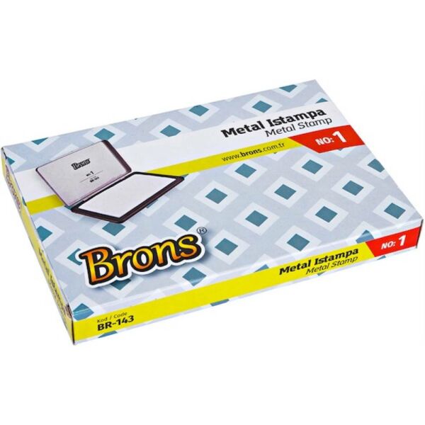 Brons Istampa No:1 Metal 9X14 Cm Br-143
