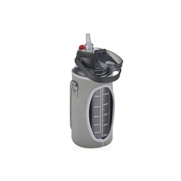 Vagonlife Kılıflı Pipetli Tritan Matara 1500 ml VGN2115 Siyah