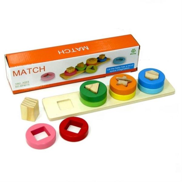 Bircan Ahşap Geometrik Şekiller 8015