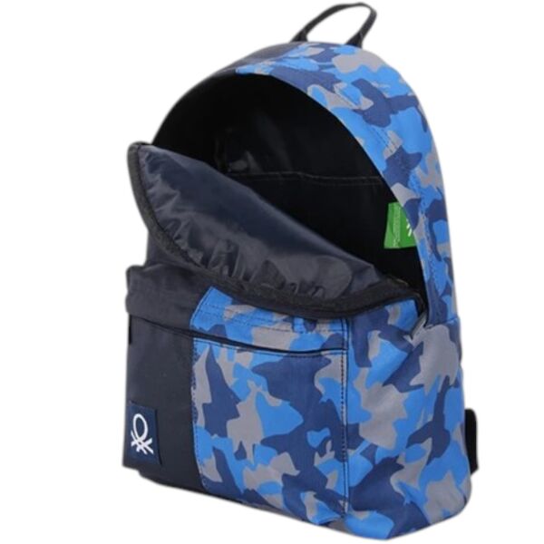 Benetton 76009 Mavi Kamuflaj Sırt Çantası
