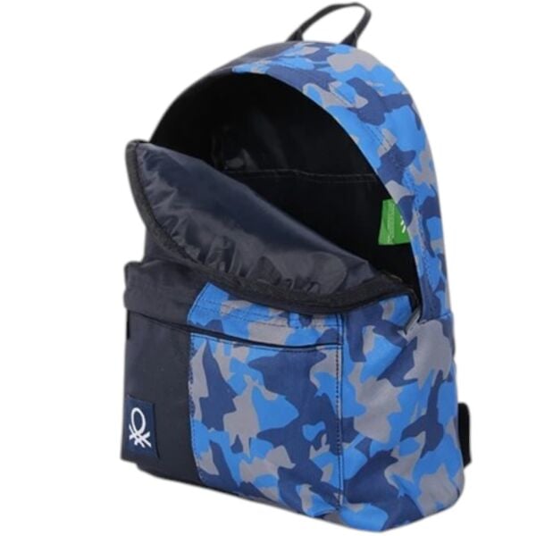 Benetton 76009 Mavi Kamuflaj Sırt Çantası