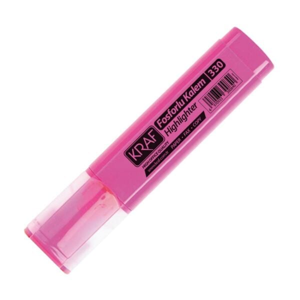 Kraf Fosforlu Kalem 330 Pembe