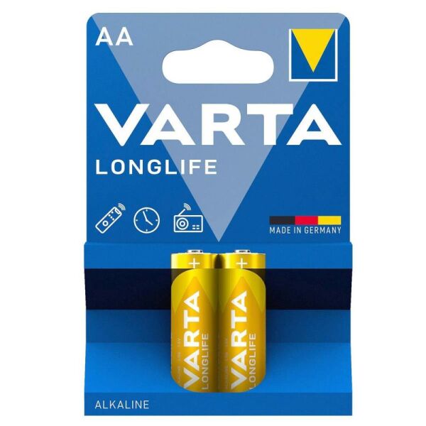 Varta Longlife Alkaline AA 2 li Kalem Pil