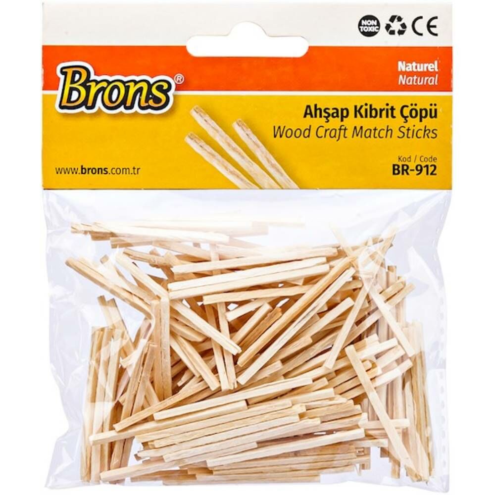 Brons Ahşap Kibrit Çöpü Natürel Br-912