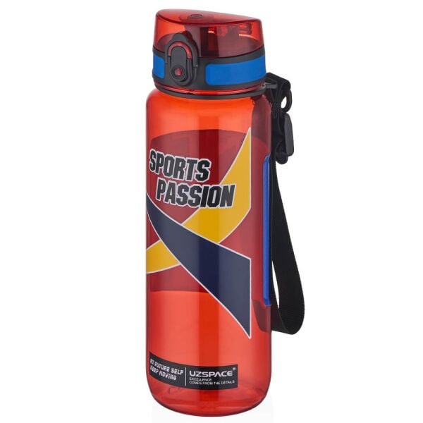 Uzspace 6042 Sports 800 ml Kırmızı Tritan Matara
