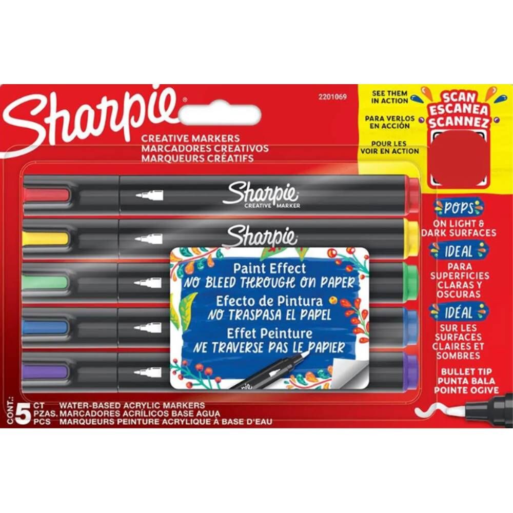Sharpıe Creatıve Akrilik Markör Set 5 Li 2201069