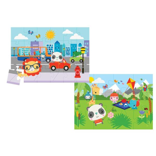 Fisher Price City Fun Pinnic 2 in 1 Baby Puzzle 13407