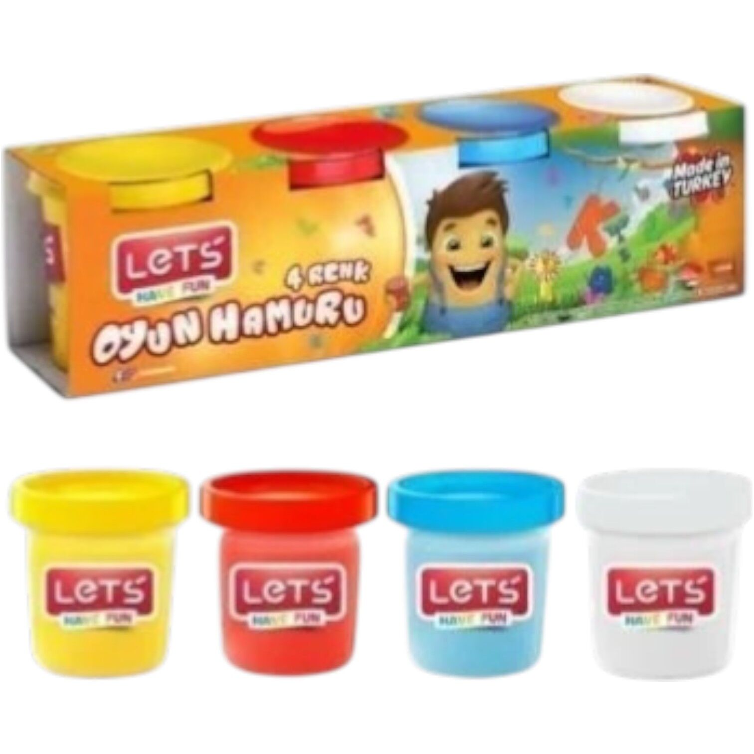 Lets Oyun Hamuru 4 Renk 224 gr L8240