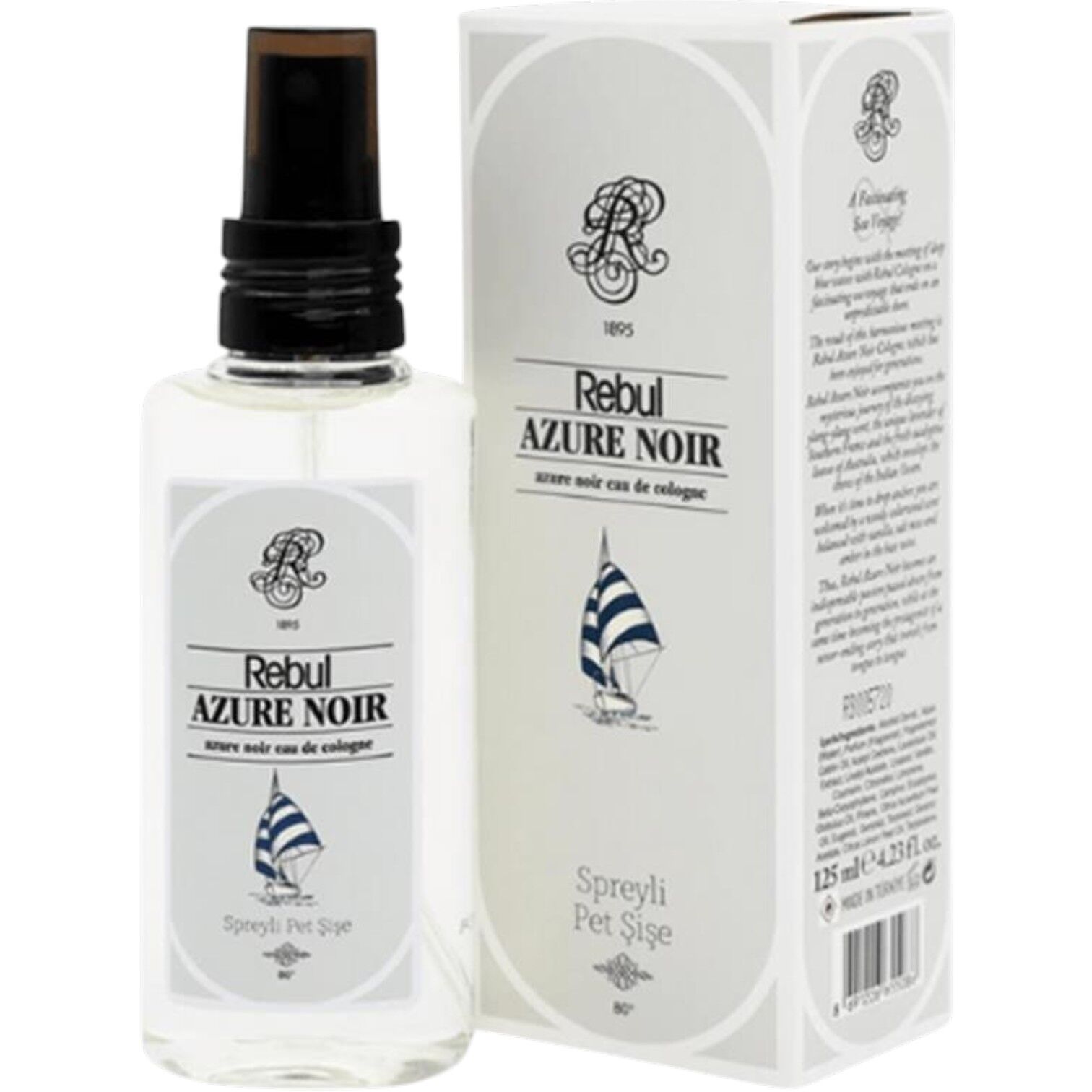 Rebul 125ml Azure Kolonya Pet
