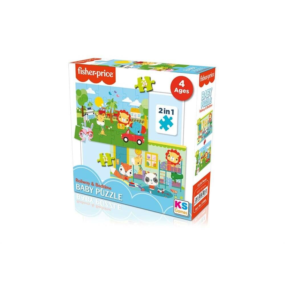 Fisher Price Railway Bedtime 2 in 1 Baby Puzzle 13406