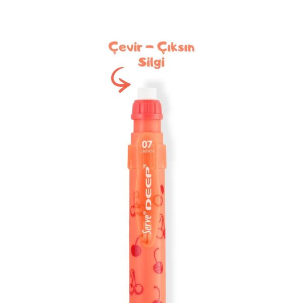 Serve Deep Versatil Kalem Meyve Serisi 07 mm Kiraz