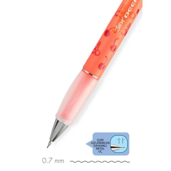 Serve Deep Versatil Kalem Meyve Serisi 07 mm Kiraz