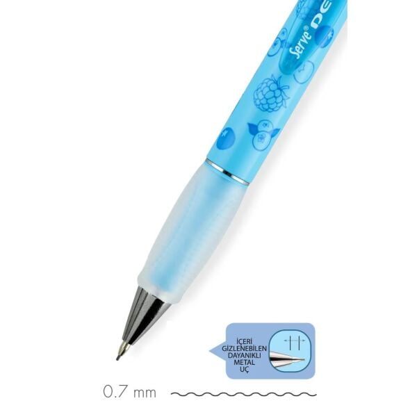 Serve Deep Versatil Kalem Meyve Serisi 07 mm Böğürtlen