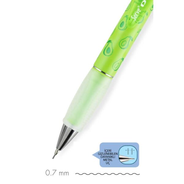 Serve Deep Versatil Kalem Meyve Serisi 07 mm Avakado