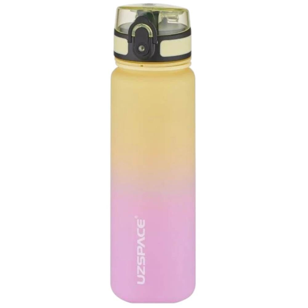 Uzspace 3026-6 Soft Touch 500 ml Sarı Pembe Tritan Matara