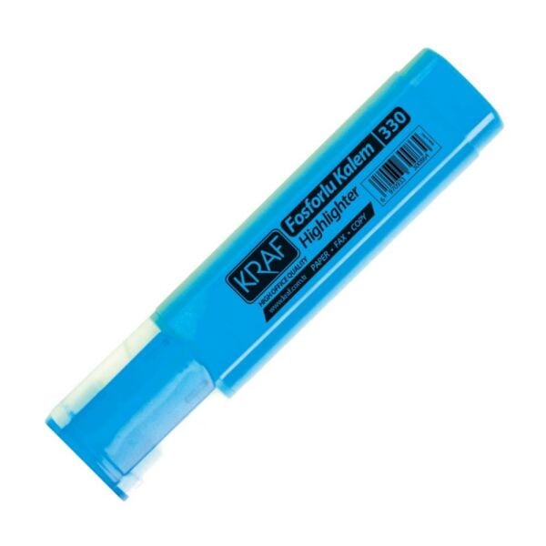 Kraf Fosforlu Kalem 330 Mavi