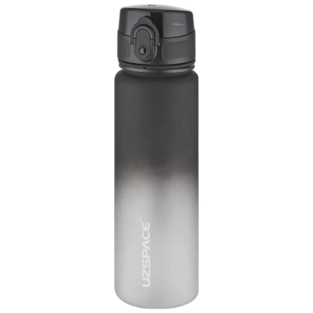 Uzspace 3026-6 Soft Touch 500 ml Siyah Beyaz Tritan Matara