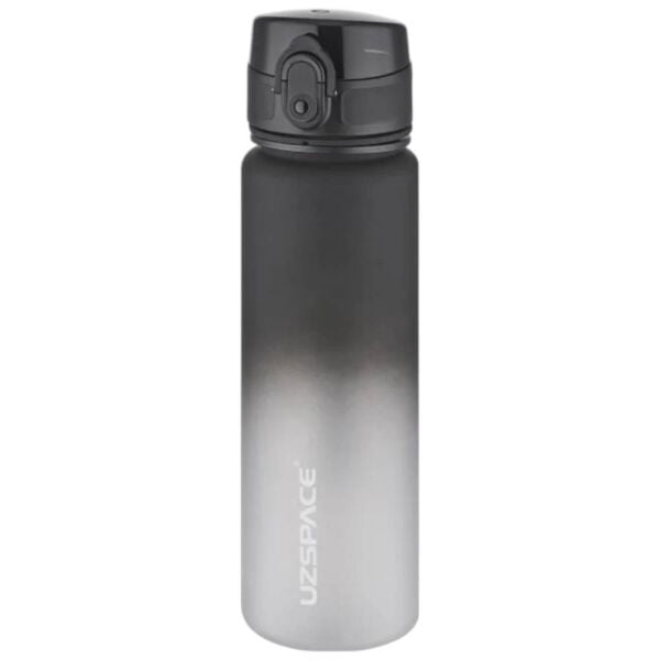 Uzspace 3026-6 Soft Touch 500 ml Siyah Beyaz Tritan Matara