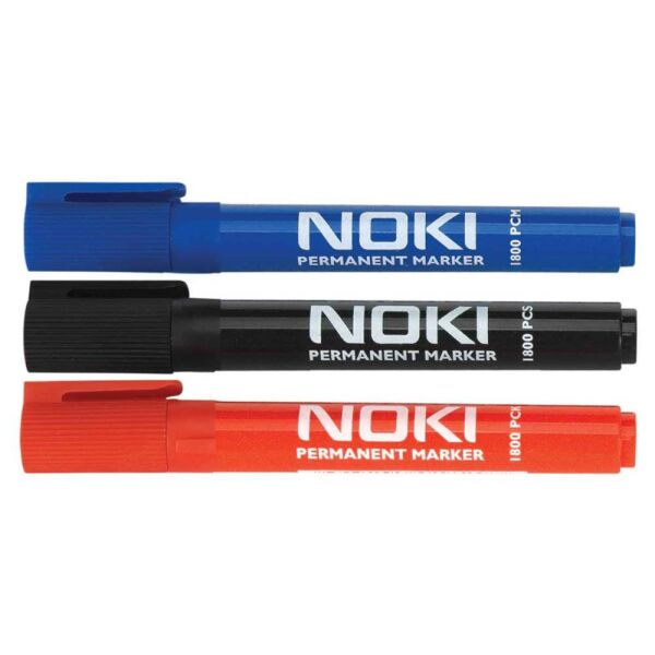 Noki Permanent Marker Kesik Uç Siyah 1800Pcs
