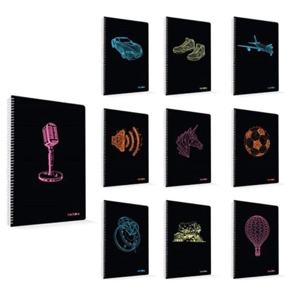 Freestyle A4 96 Yaprak Kareli Plastik Kapak Spiralli Defter 72311