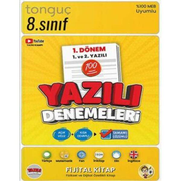 Tonguç 8.Sınıf LGS Yazılı Denemeleri 1.Dönem  1 ve 2. Yazılı