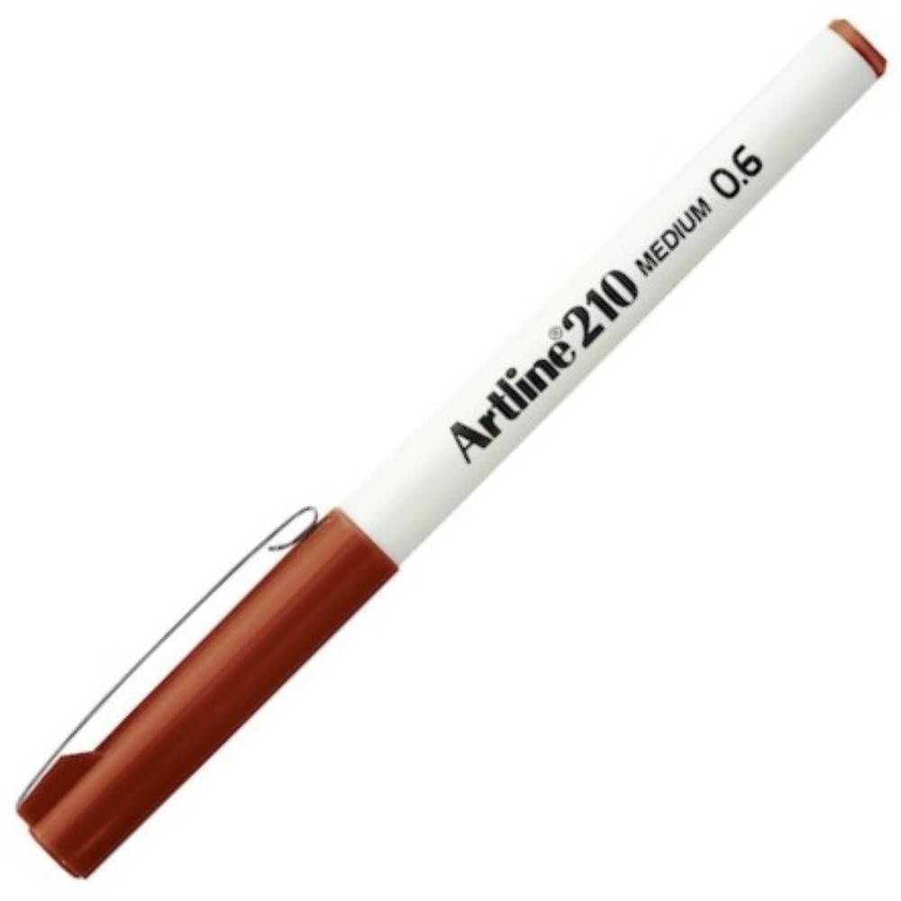 Artline 210N 06 mm Kahverengi Keçe Uçlu Yazı Kalemi