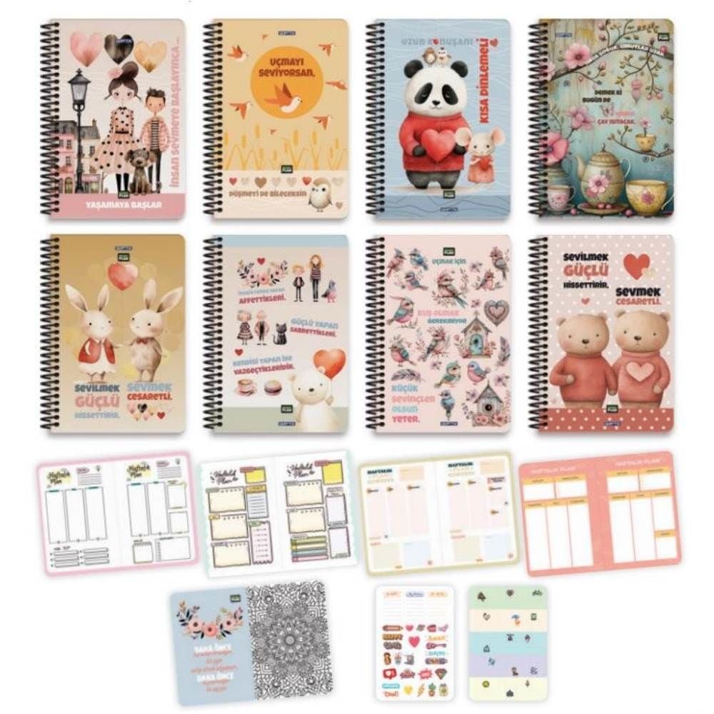 Mono Plan 17x24 96 Yaprak Planner 7329