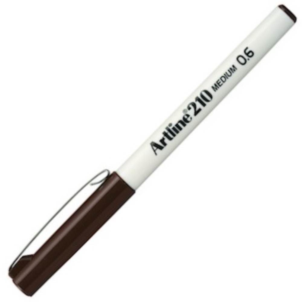 Artline 210N 06 mm Koyu Kahverengi Keçe Uçlu Yazı Kalemi
