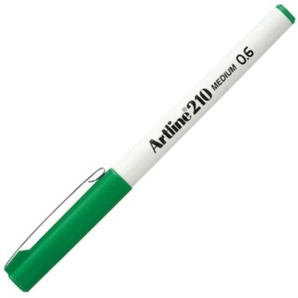 Artline 210N 06 mm Yeşil Keçe Uçlu Yazı Kalemi