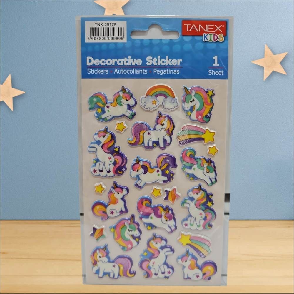 Tanex Sticker Unicorn Serisi 25177