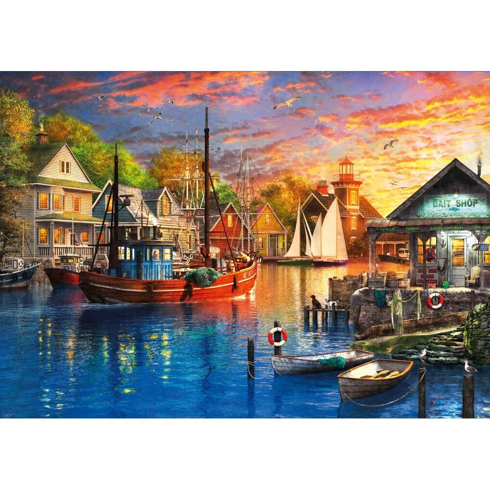 American Harbour Sunset 3000 Parça Puzzle 23023
