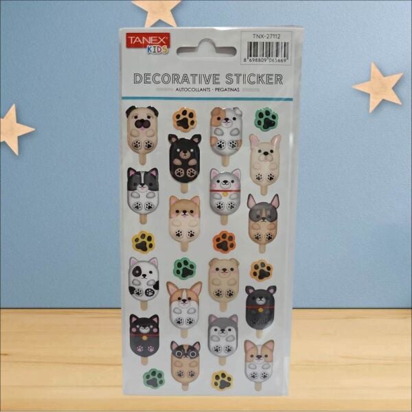 Tanex Sticker Pufy Boncuk Köpekler Serisi 27112