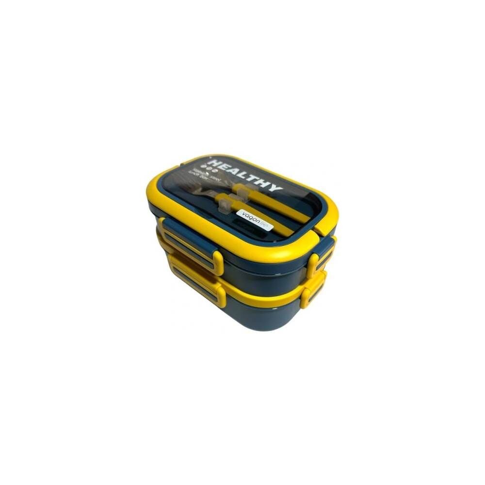 Vagonlife Paslanmaz Çelik 1330 ml Beslenme Kutusu VGN6715 Mavi