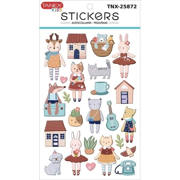 Tanex Pufy Sevimli Canlılar Serisi Sticker 25872