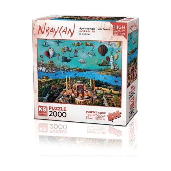 Migration Routes Hagia Sophia 2000 Parça Puzzle 22523