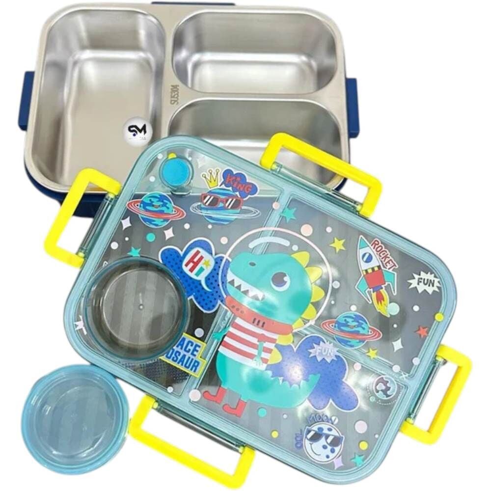 Bubu Lunch Box Çelik Beslenme Kabı Dinozor 0071