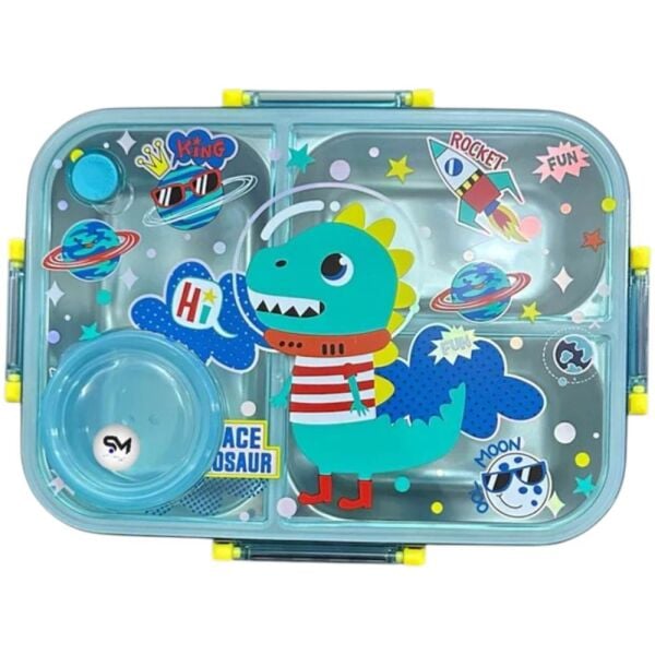 Bubu Lunch Box Çelik Beslenme Kabı Dinozor 0071