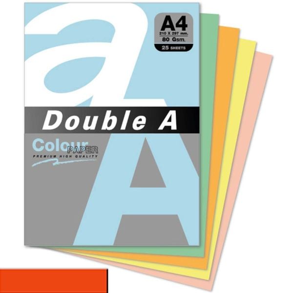 Double A A4 25 li Saffron Renkli Fotokopi Kağıdı