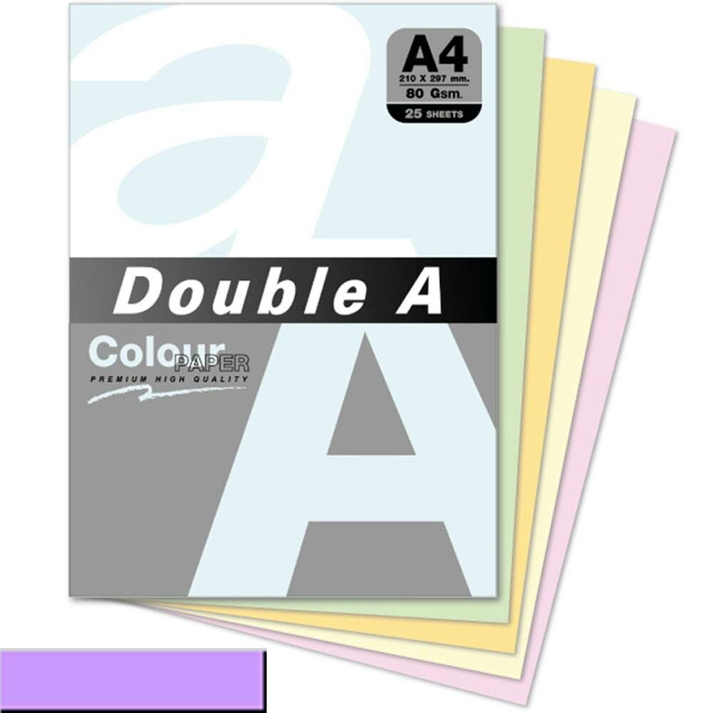 Double A Renkli Fotokopi Kağıdı A4 25 li Lavander