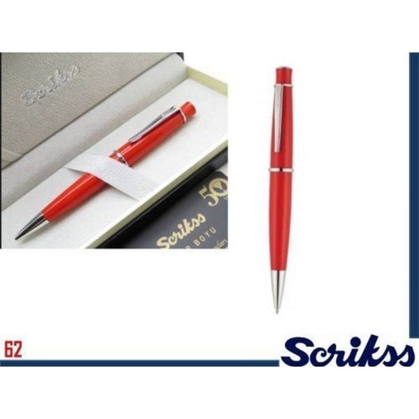 Scrikss 62 Tükenmez Kalem Kırmızı