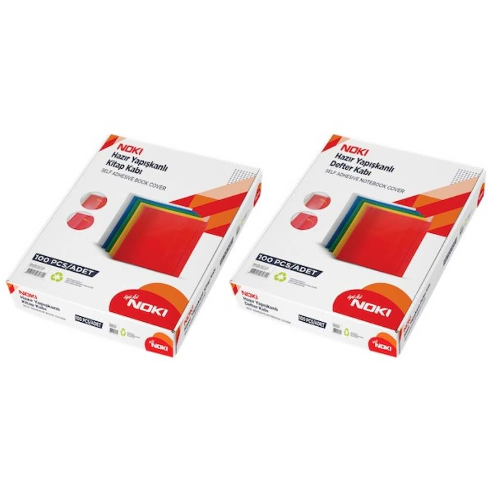 Noki Hazır Defter Kabı Yapışkanlı A4 10 Lu Şeffaf 60160-10
