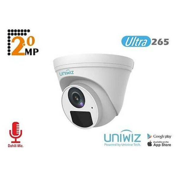 Uniwiz IPC-T122-APF28 2MP 2.8mm Sabit Lensli Ip Dome Kamera