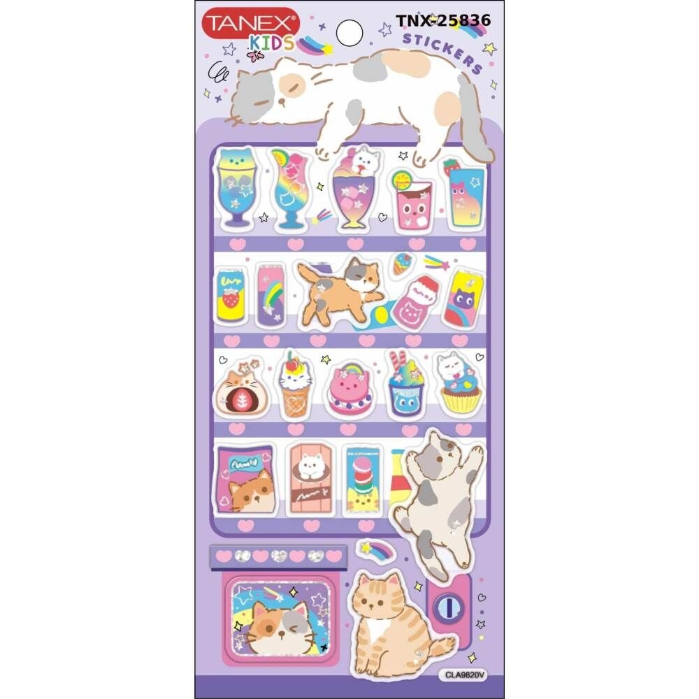 Tanex Pufy Sevimli Kedi Sticker 25836