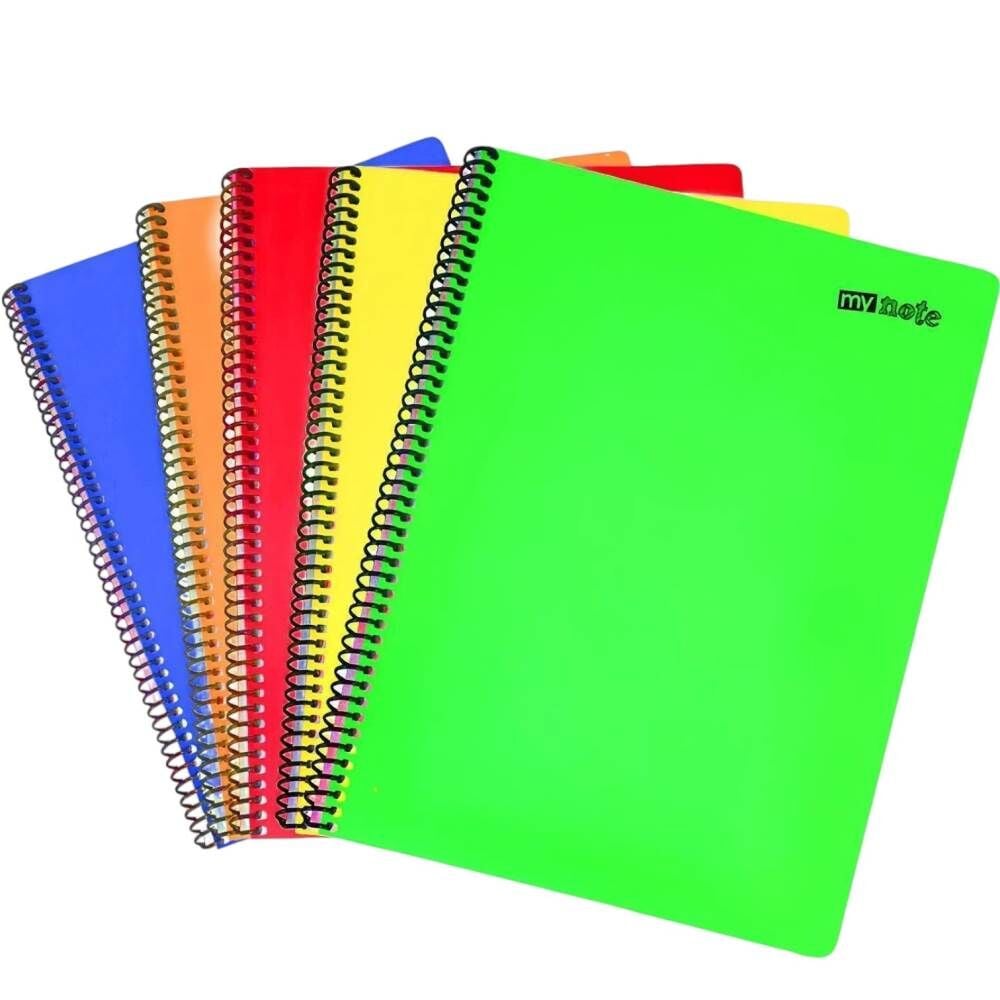 Mynote Flex Neon A4 40 Yaprak Çizgili Pp Kapak Spiralli Defter A440-Ç