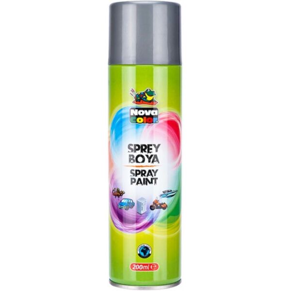 Nova Color Sprey Boya 200 ml Gümüş NC-812