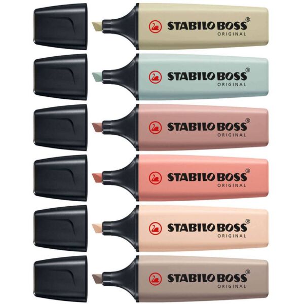 Stabılo Fosforlu Kalem Boss Naturecolors Set 6 Lü 70/6-2-2