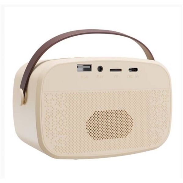 Mikado MD-57BT Endless 5W Bej TF + USB + AUX + BT Destekli 2 Wireless Karaoke Mikrofon 1200mAh