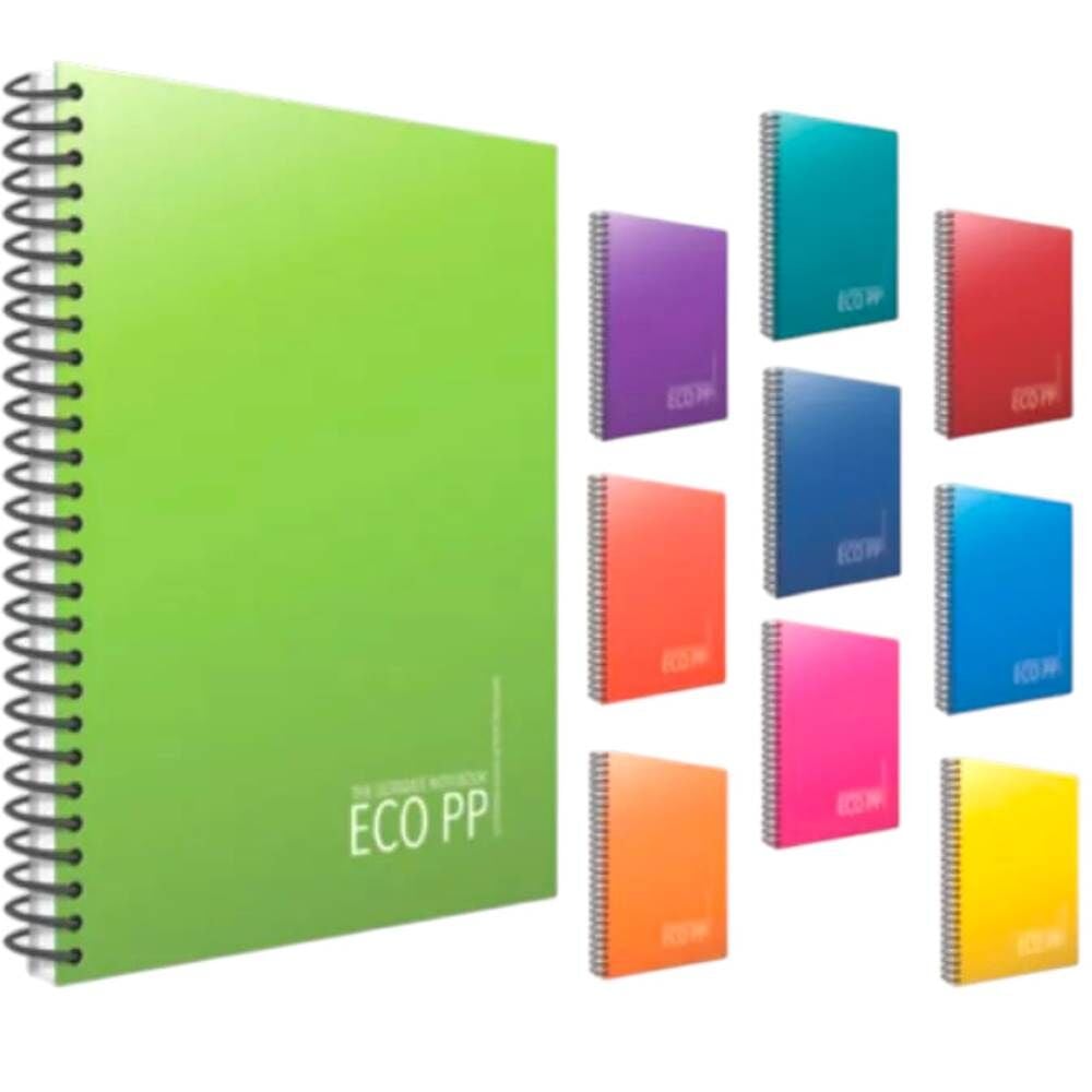 Eco A4 120 Yaprak Çizgili Pp Kapak Spiralli Defter 2035
